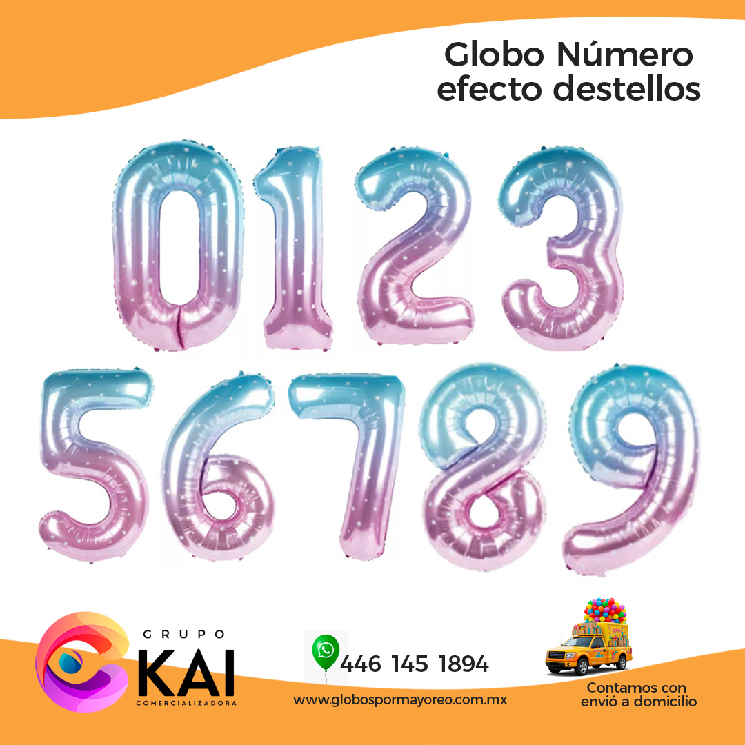 globos numero queretaro efecto destello